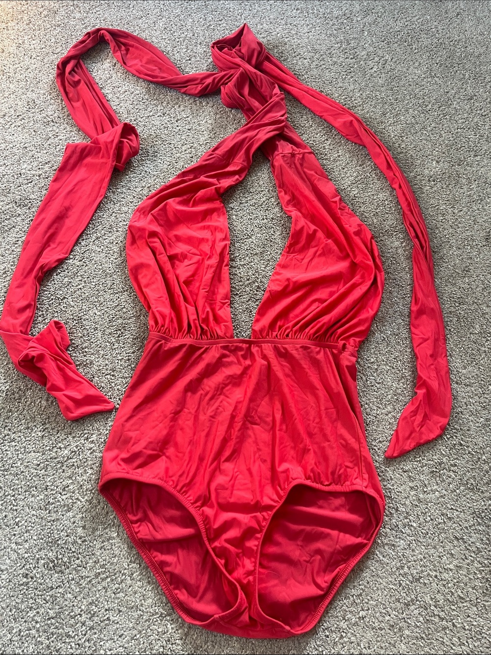 🌺⛵️🌹Lenny Niemeyer szS Coral Red Multiway One Piece AMAZING VERSATILITY